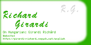 richard girardi business card